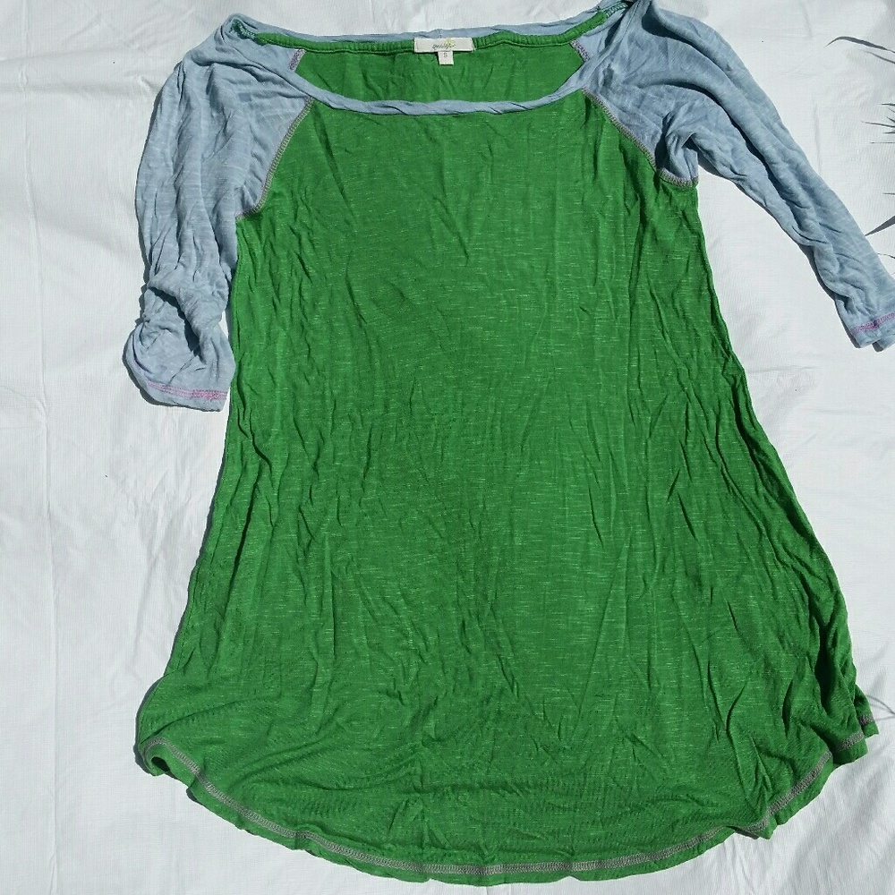 Green and light blue casual